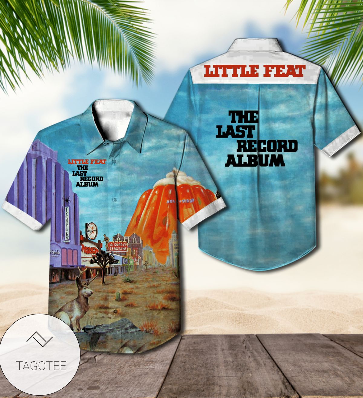 Little Feat Time Loves A Hero Album Cover Hawaiian Shirt