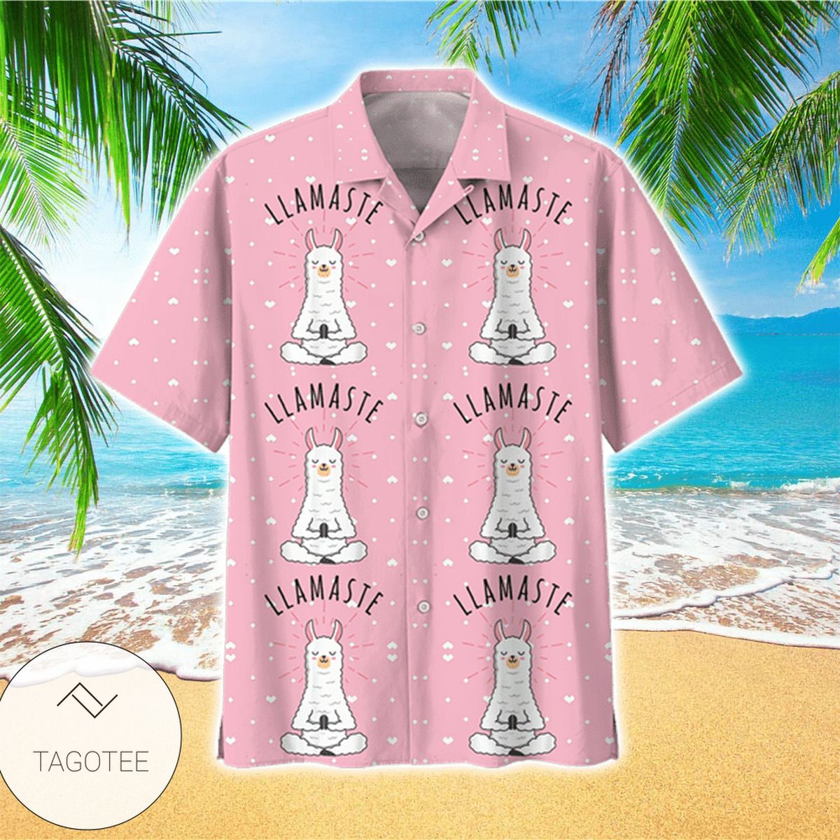 Llama Colorful Amazing Unisex Hawaiian Shirt