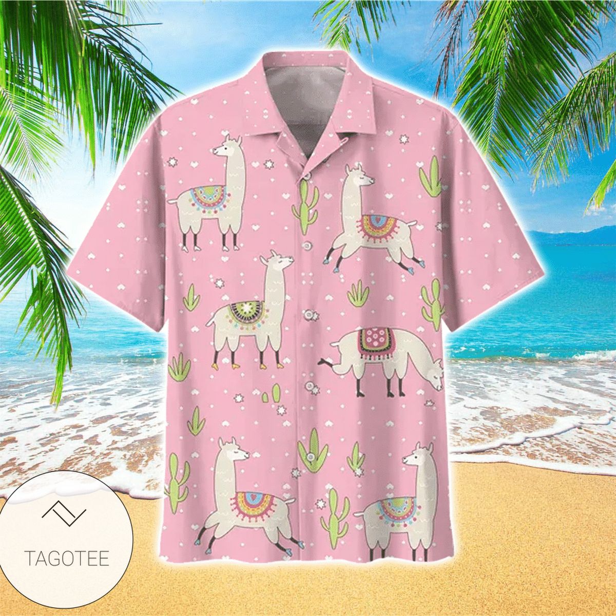 Llama Colorful Best Unisex Hawaiian Shirt