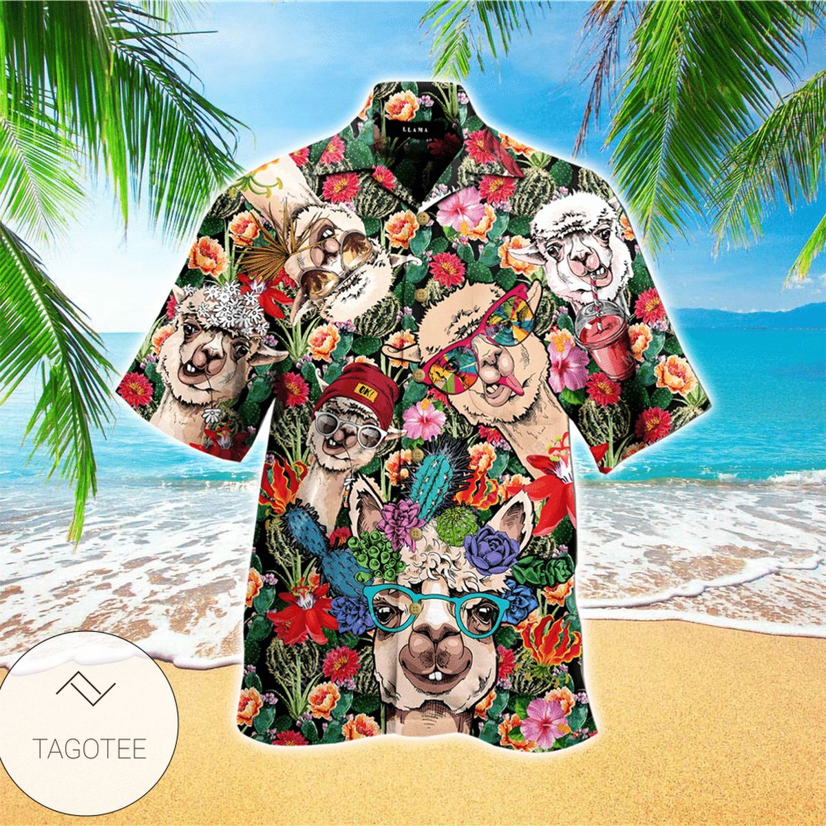 Llama Colorful Best Unisex Hawaiian Shirt For Men And Women