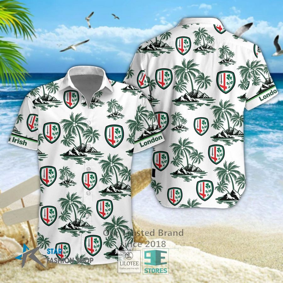 London Irish Hawaiian Shirt, Short