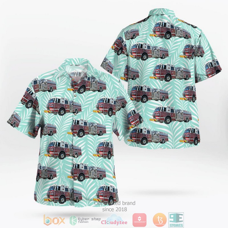 Long Beach Fire Department Challenger Fireboat Long Beach California Hawaiian Shirt