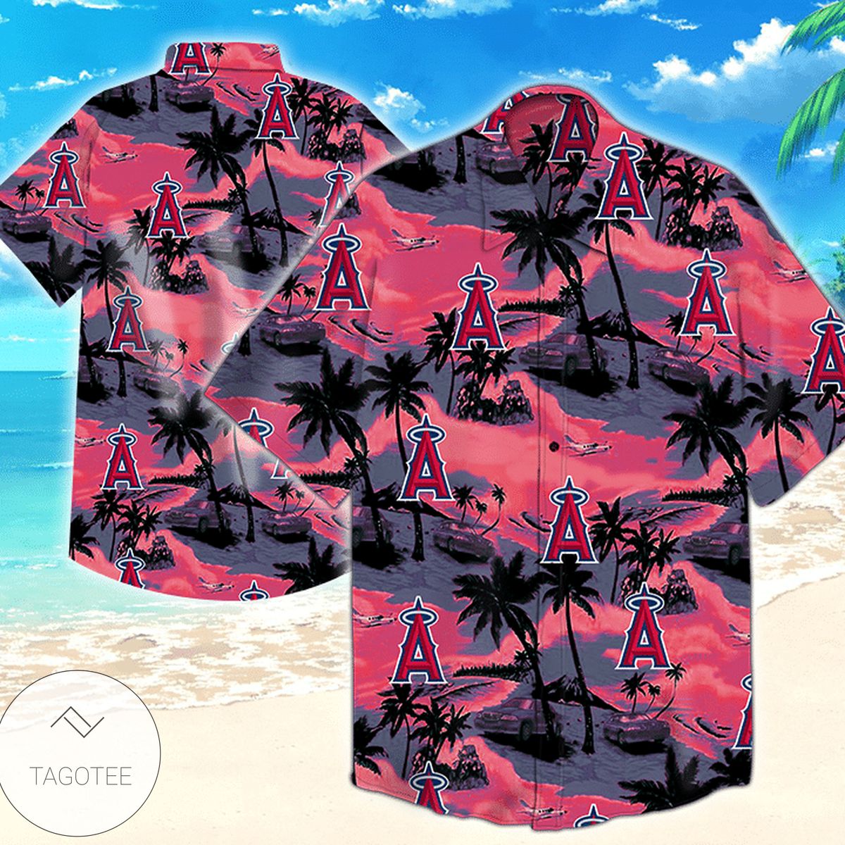 Los Angeles Angels Vintage Hawaiian Shirt