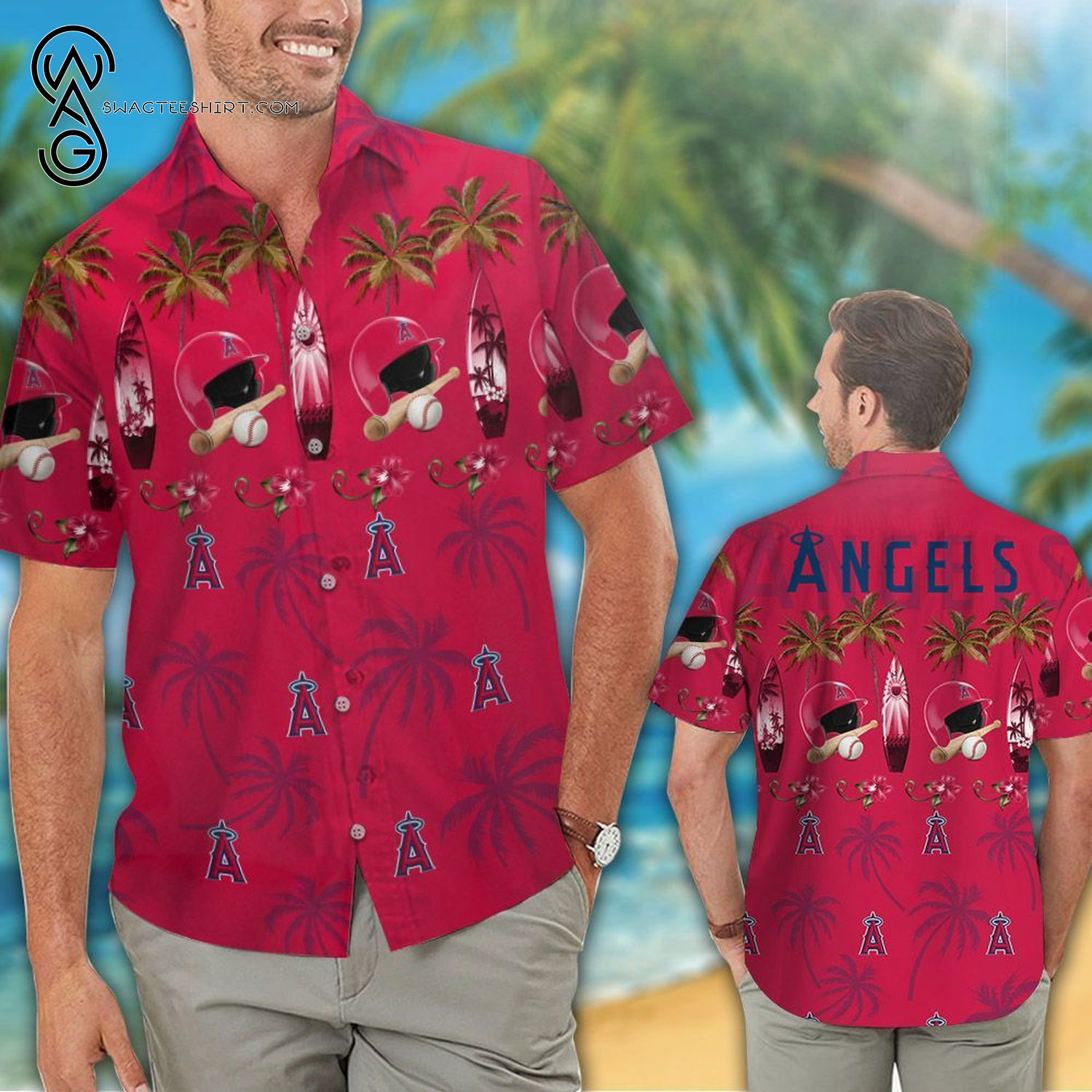 Los Angeles Angels Of Anaheim Summer Vibes Hawaiian Shirt