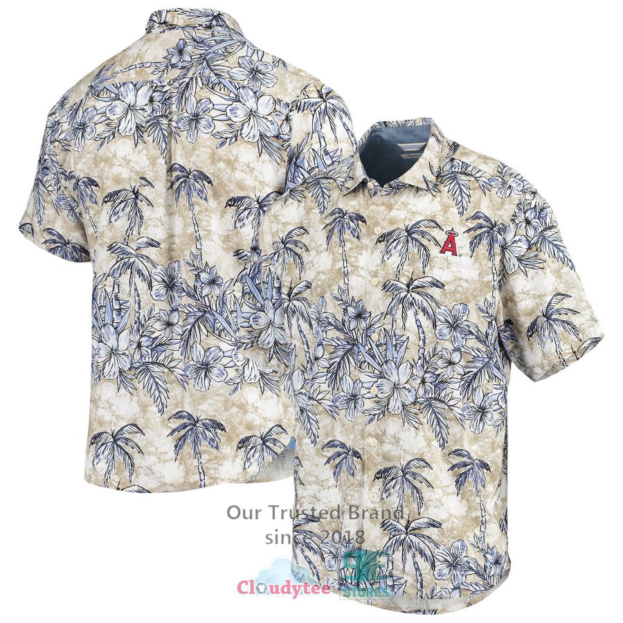 Los Angeles Angels Button-Up Scenic Hawaiian Shirt