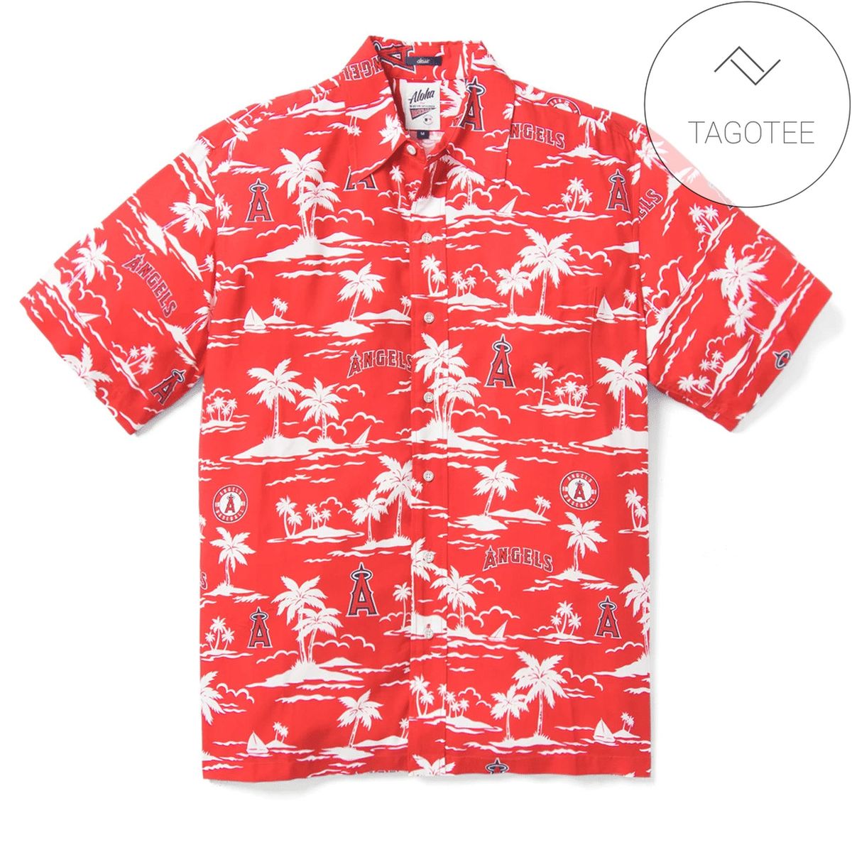 Los Angeles Angels Mlb Tommy Bahama Hawaiian Shirt