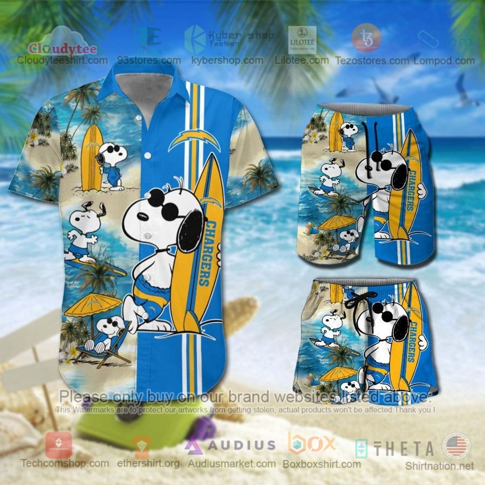 Los Angeles Chargers Mickey Mouse NFL Hawaiian Shirt, Short