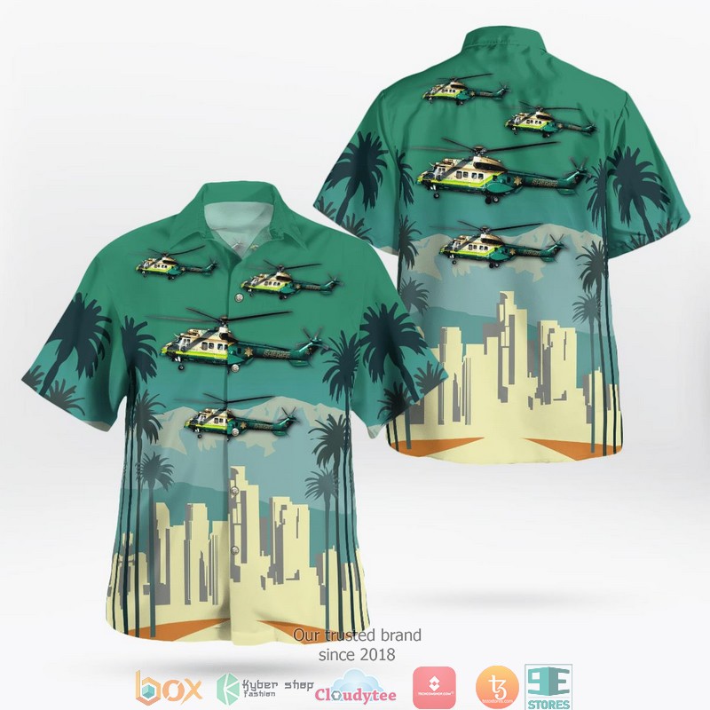 Los Angeles County Fire Department Sikorsky S-64 Skycrane Hawaii 3D Shirt