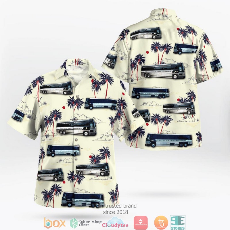 Los Angeles County Sheriff Helicopter Hawaiian Shirt