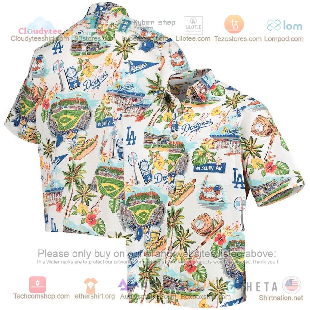 Los Angeles Dodgers Button-Up Hawaiian Shirt