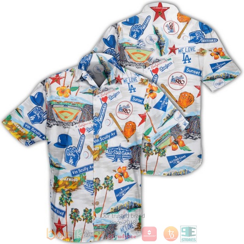 Los Angeles Dodgers Reyn Spooner Holiday Royal Hawaiian Shirt