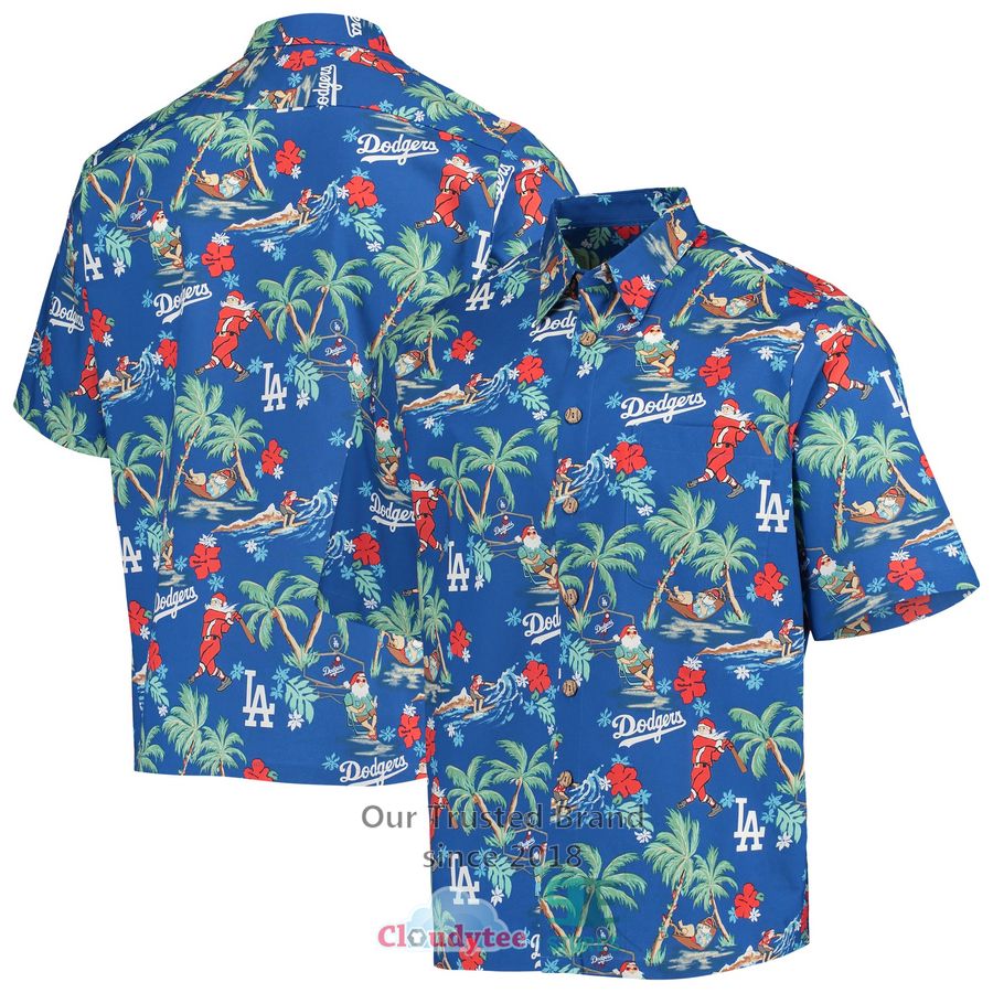 Los Angeles Dodgers Reyn Spooner Holiday Royal Hawaiian Shirt