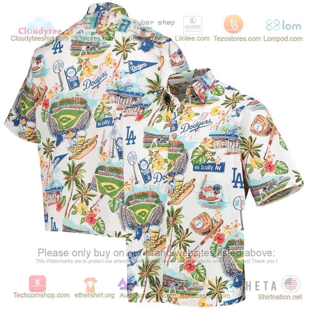 Los Angeles Dodgers Reyn Spooner Scenic Button-Up Hawaiian Shirt