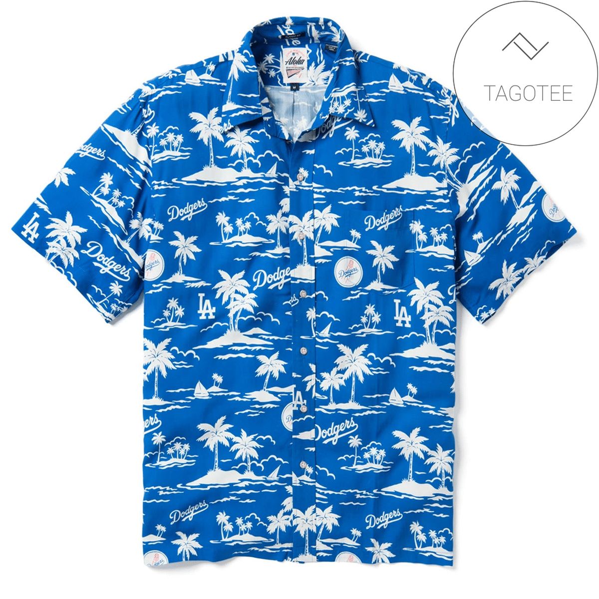 Los Angeles Doggers Aloha Mlb Hawaiian Shirt