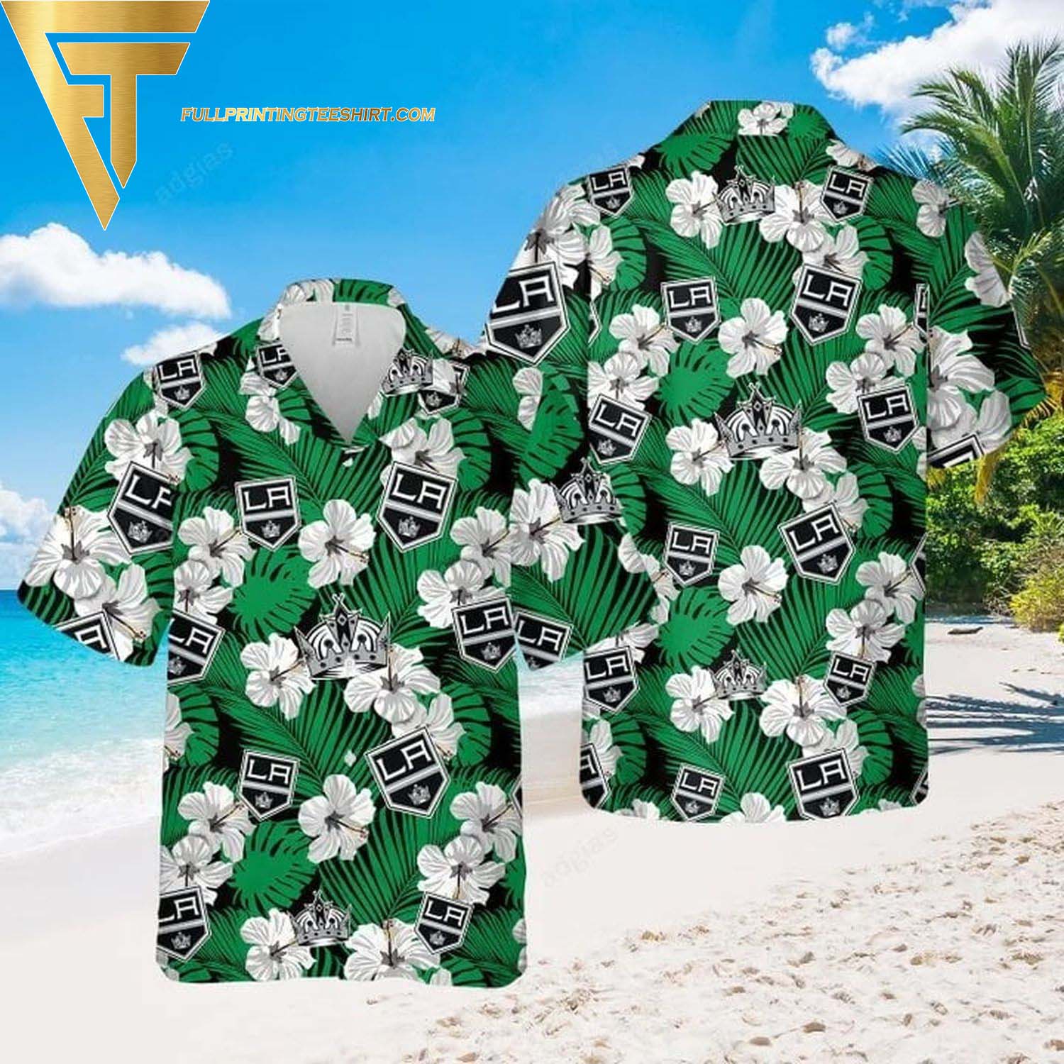 Los Angeles Rams NFL Tropical All Over Print Hawaiian Shirt