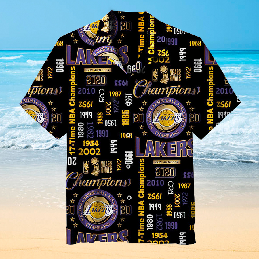 Los Angeles Lakers Vintage Hawaiian Shirt 3D All Over Print Men Women Unisex Model 716