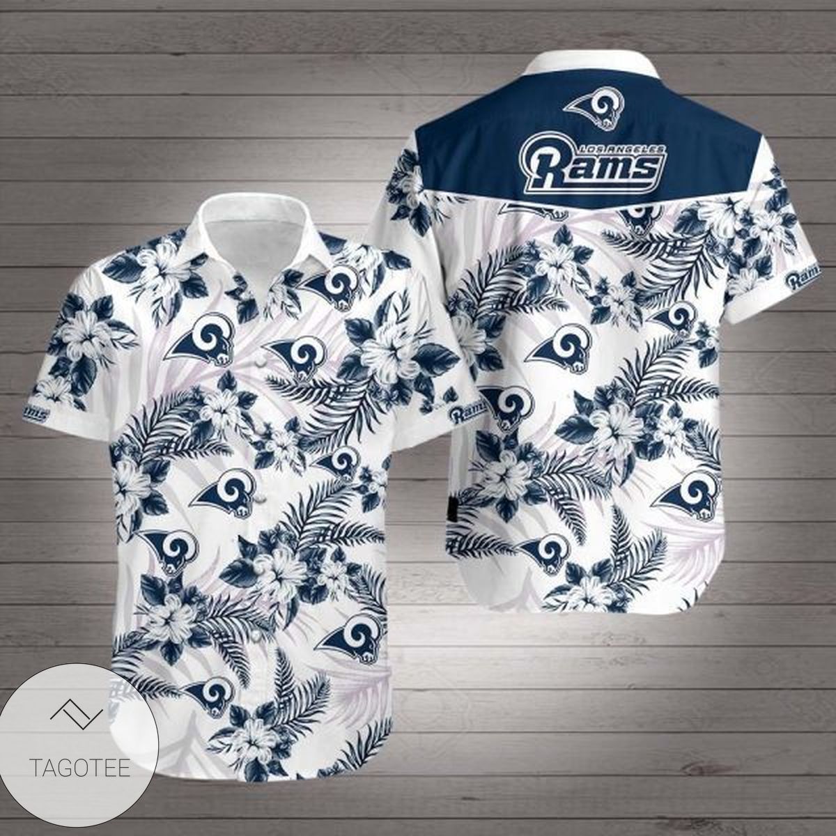 Los Angeles Rams Hawaiian Shirt 3d