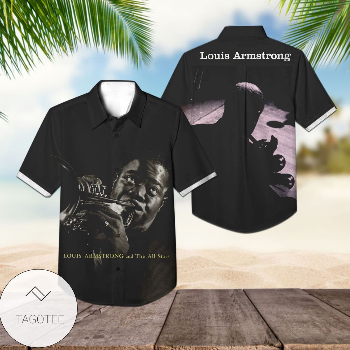 Louis Armstrong Louis And The Good Book Album Cover Hawaiian Shirt