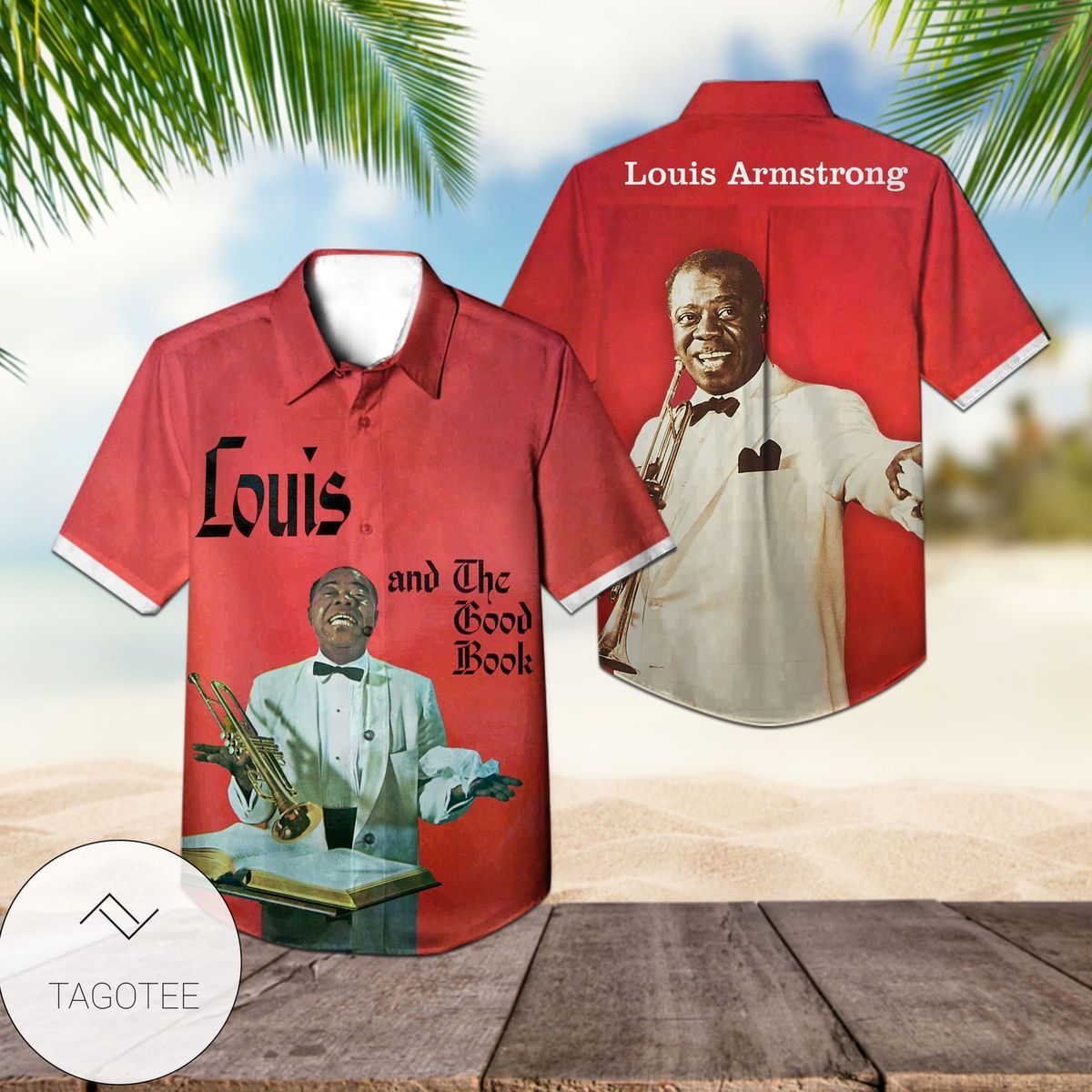 Louis Armstrong Satchmo Serenades Album Cover Hawaiian Shirt