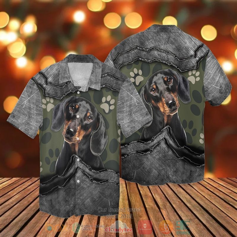 Love Ferret Texture Short Sleeve Hawaiian shirt