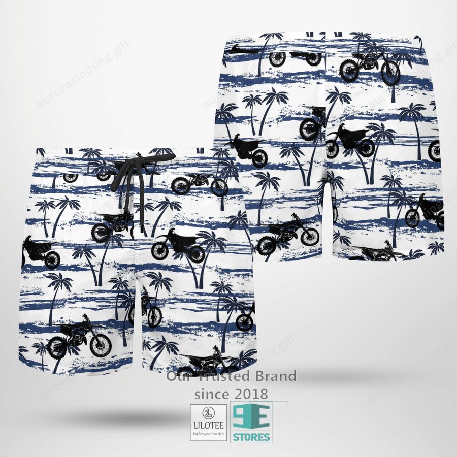 Love Snowmobiles Navy Hawaiian Shirt, Short