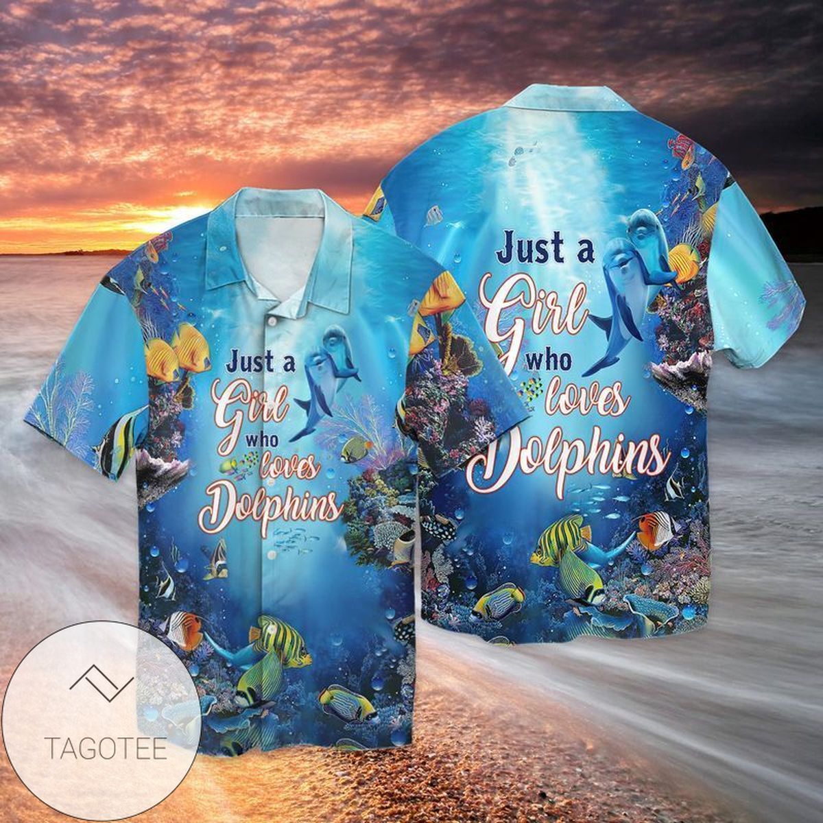 Love Dolphins Hawaii Shirt