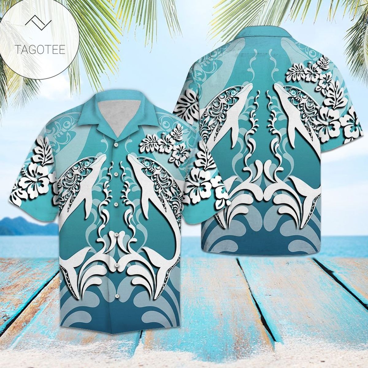 Love Eagle Tropical Polyester Hawaiian Shirt