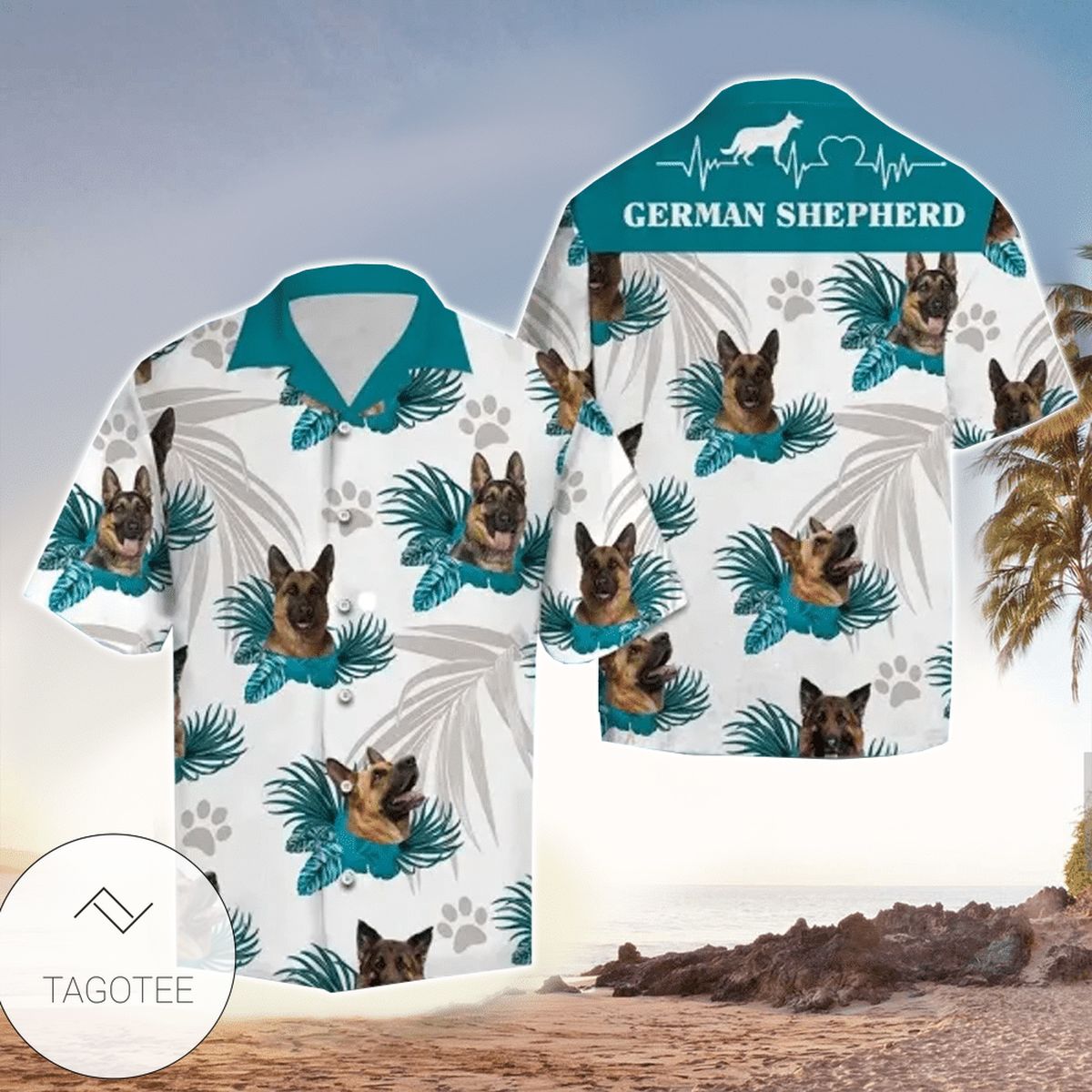 Love Golden Retriever For Men And Women Graphic Print Short Sleeve Hawaiian Casual Shirt