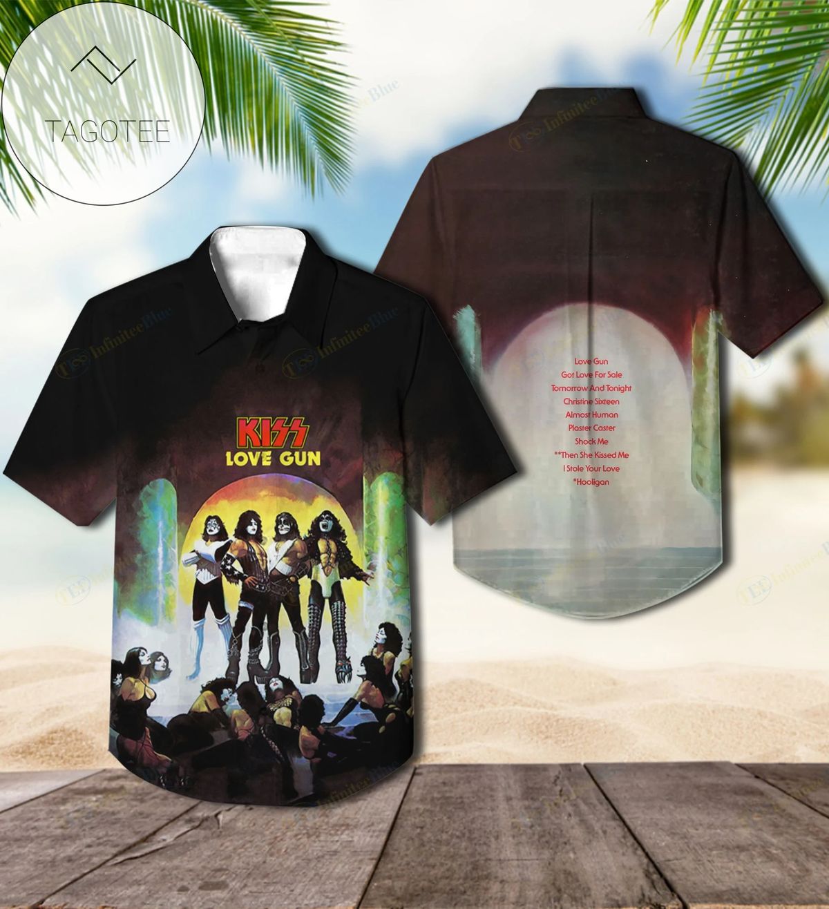 Love Gun Album By Kiss Hawaiian Shirt