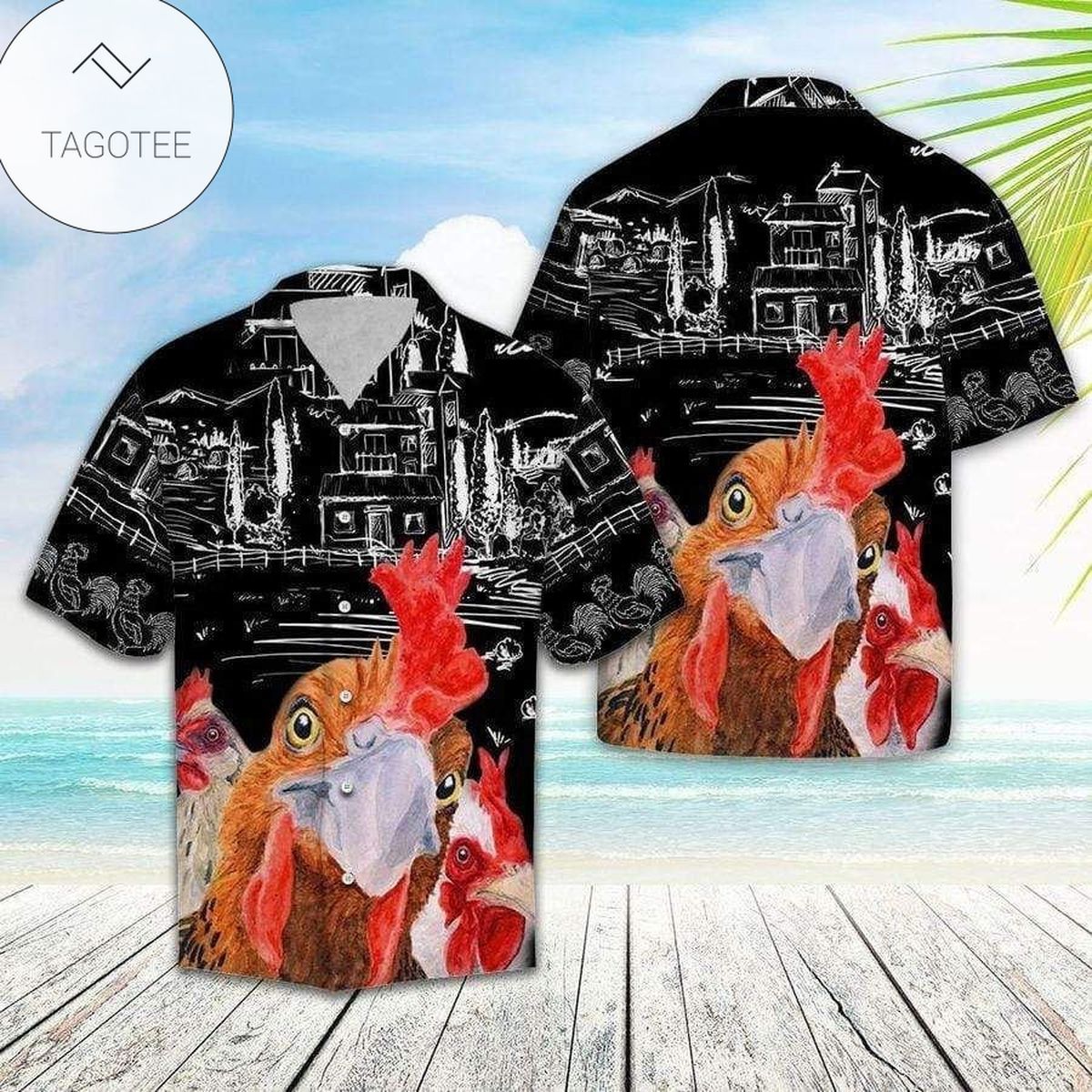 Love Rottweiler Dog Graphic Print Short Sleeve Hawaiian Casual Shirt