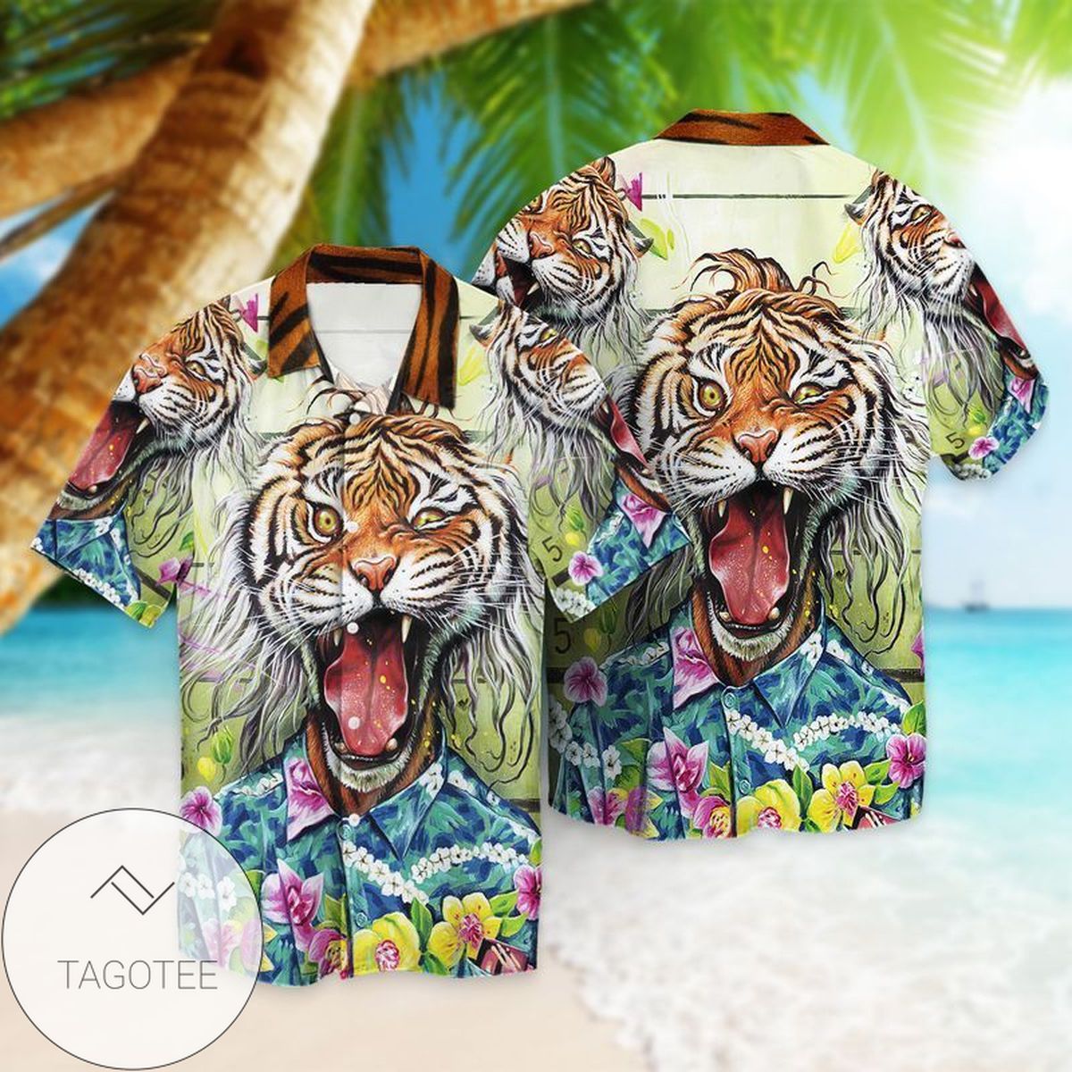 Love Tigger 3 For Men And Women Graphic Print Short Sleeve Hawaiian Casual Shirt