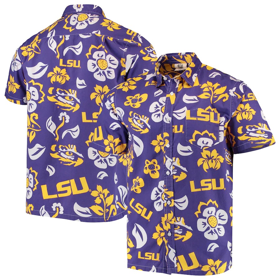 LSU Tigers Snoopy NCAA Hawaiian Shirt, Short