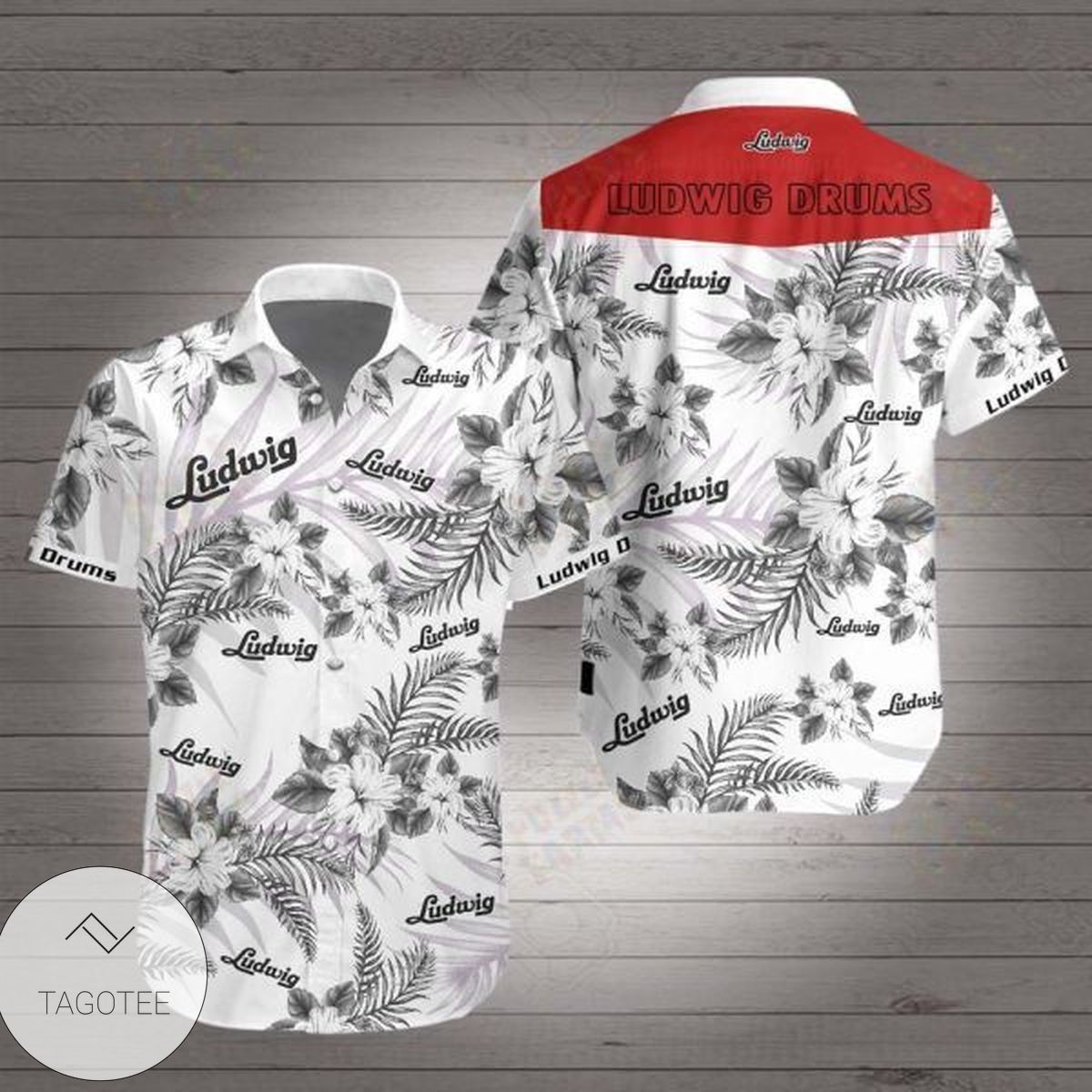 LushStyle Aloha Hawaiian Jack Russell Terrier Hawaiian Graphic Print Short Sleeve Hawaiian Shirt