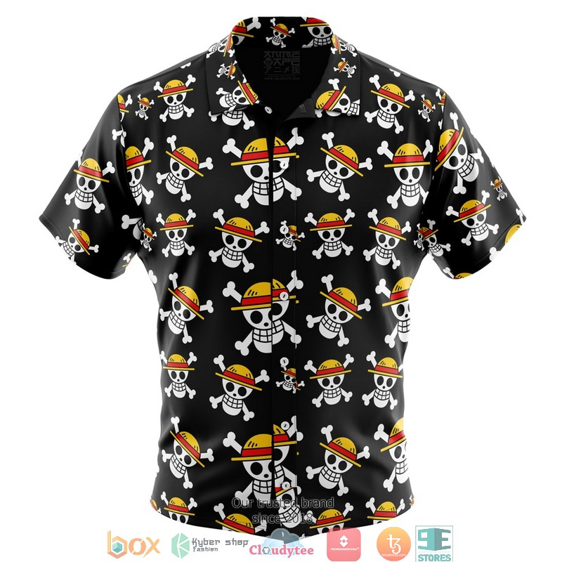 Luca sea pattern black Hawaiian Shirt