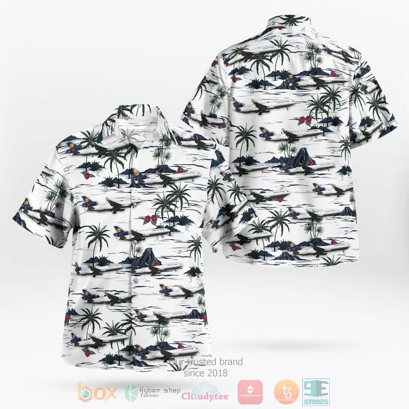 Luftwaffe German Air Force Airbus A400M From Air Transport Wing 62 Hawaiian Shirt