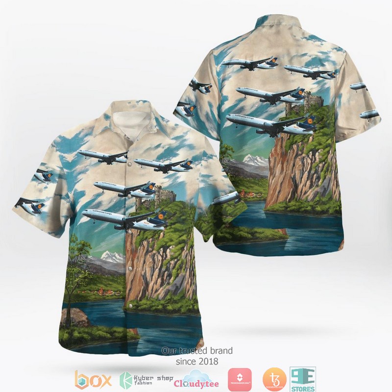 Lufthansa CityLine Bombardier CRJ900 Hawaiian Shirt