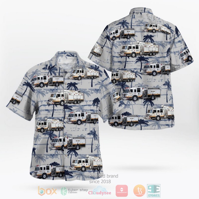 Luling Louisiana Luling Volunteer Fire Department Station 21 Aloha Shirt