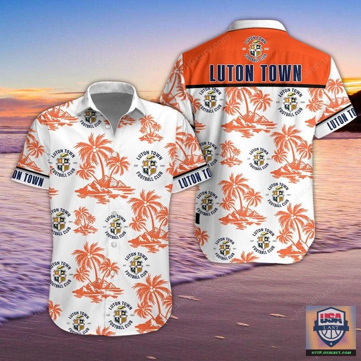 Luton Town FC Aloha Hawaiian Shirt Beach Short