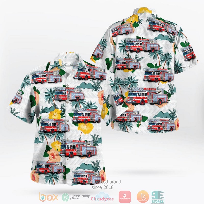 Madison Wisconsin UW Med Flight Agusta A109E ‘Power’ Hawaiian Shirt