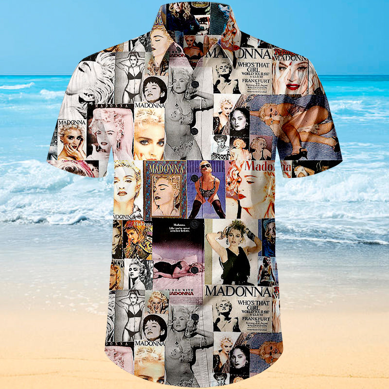 Madonna Singer Hawaiian Shirt