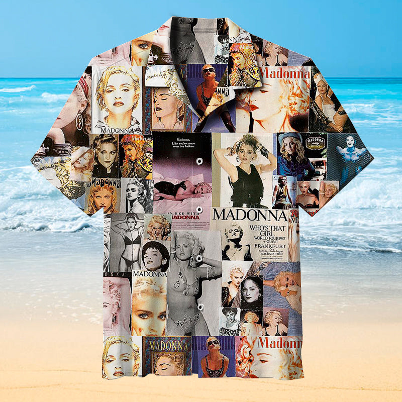 Madonna Collage Hawaiian Shirt