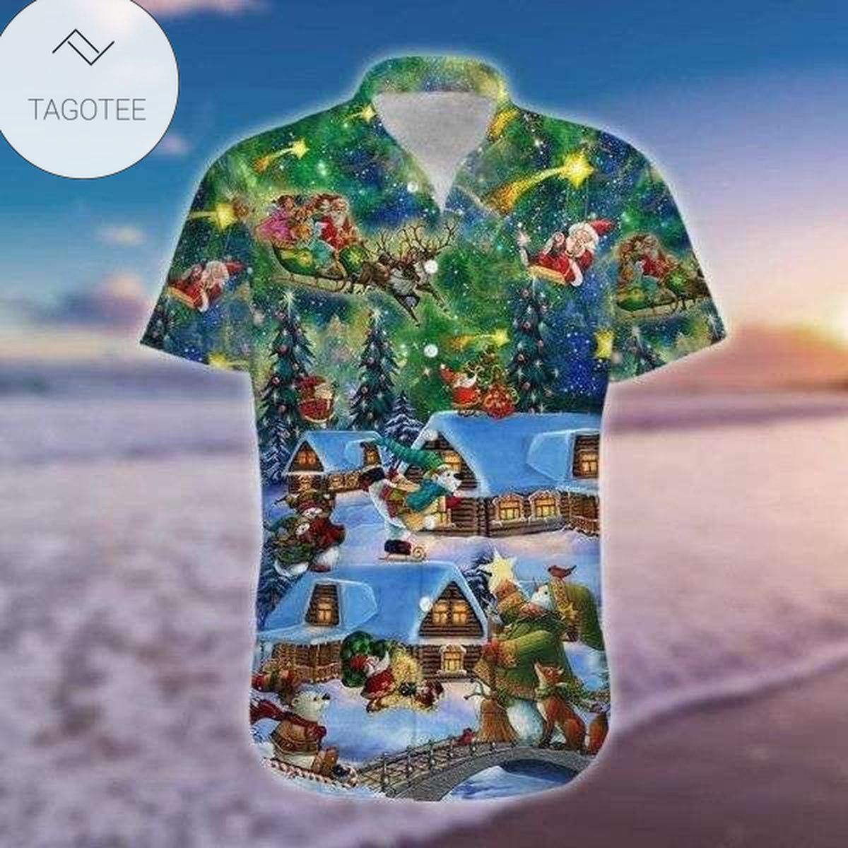 Magic Cat For Men And Women  Graphic Print Short Sleeve Hawaiian Casual Shirt