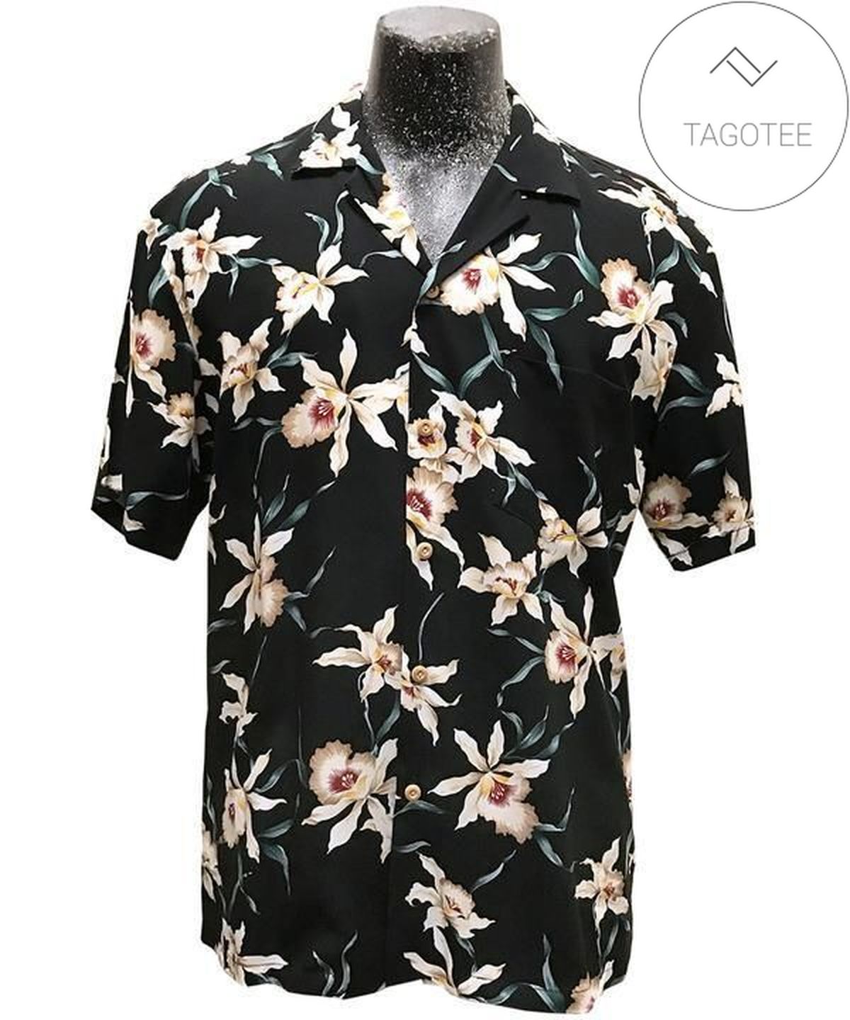 Mahindra & Mahindra Flamingo All Over Print Summer Short Sleeve Hawaiian Beach Shirt