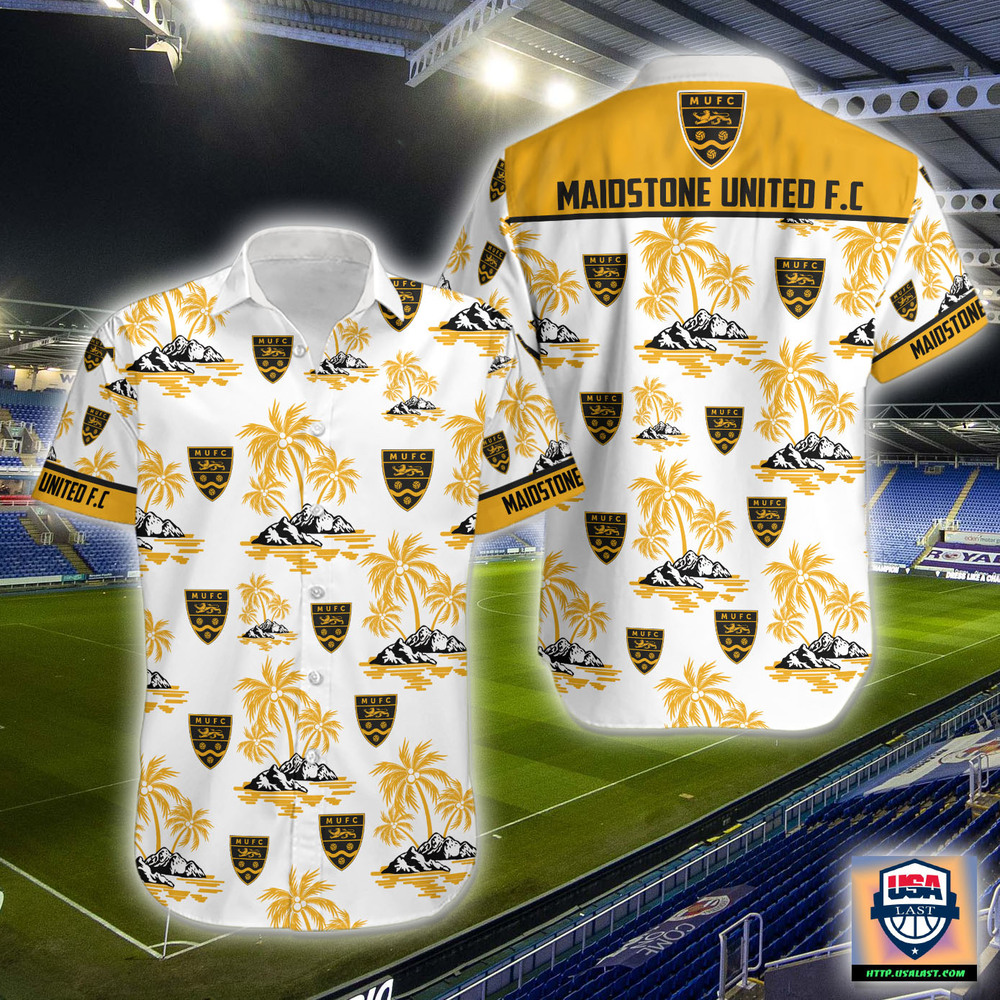 Maidstone United F.C 10 Years Stadium Annivesary Tournament Hawaiian Shirt