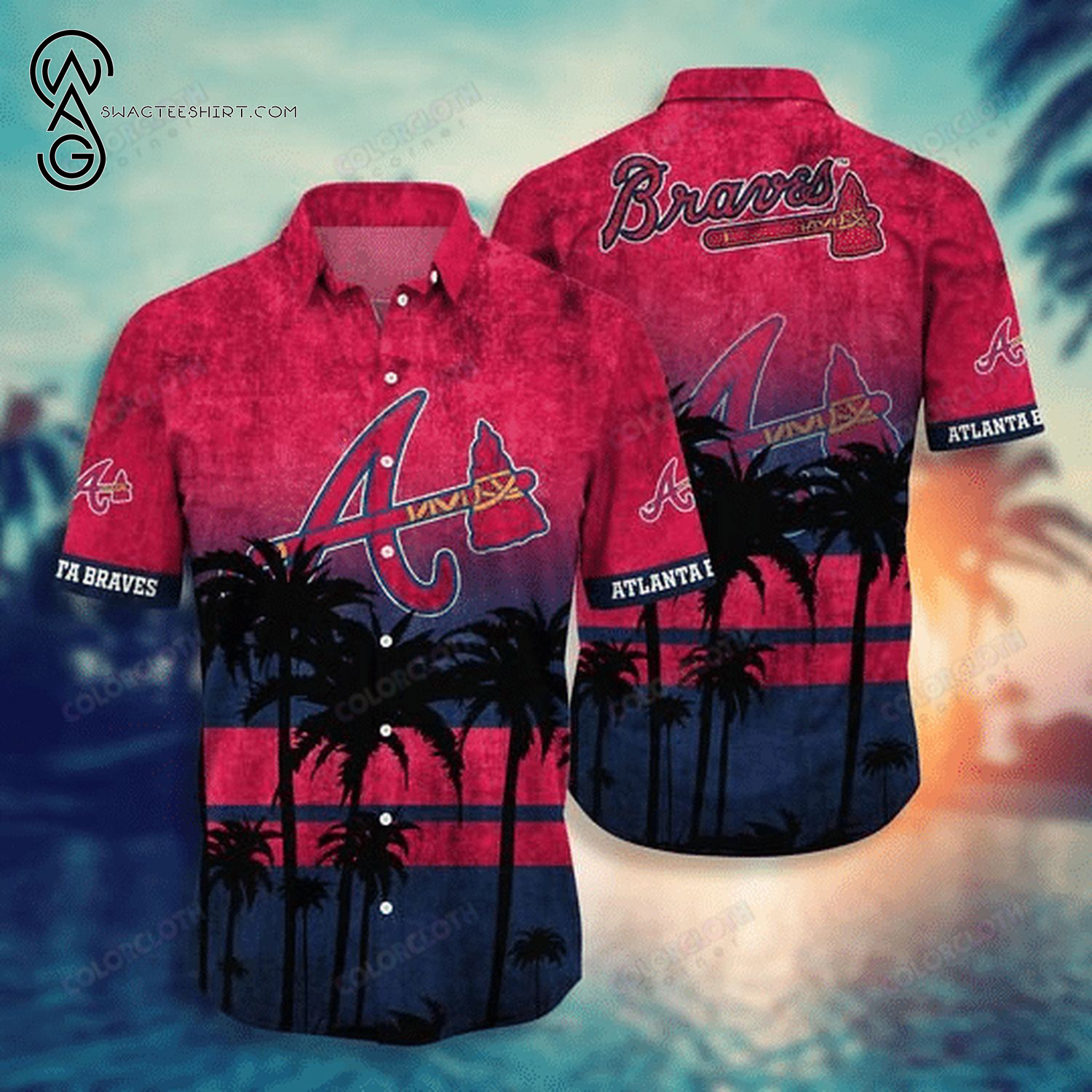 Major League Baseball Atlanta Braves Summer Hawaiian Shirt