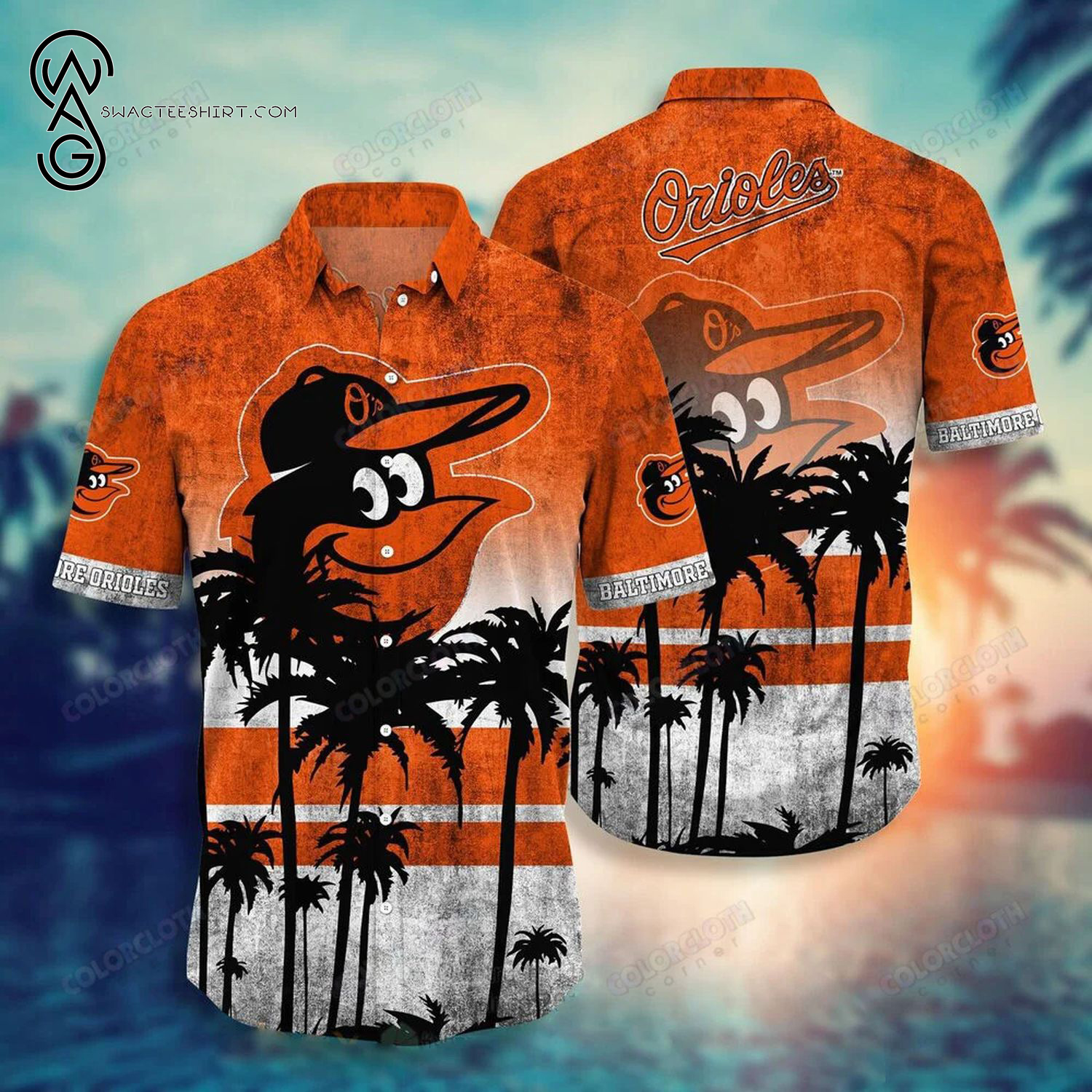 Major League Baseball Baltimore Orioles Summer Hawaiian Shirt