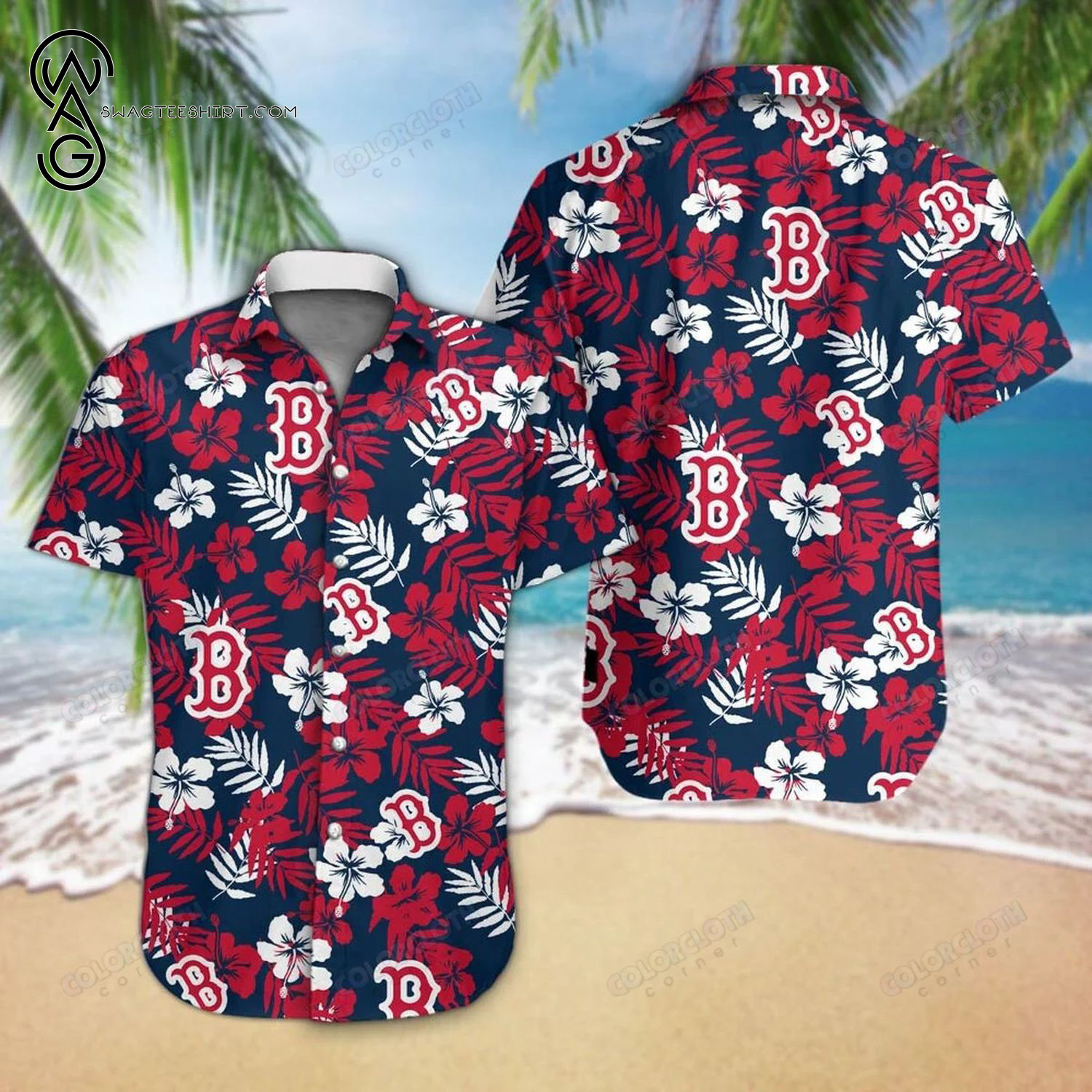 Major League Baseball Boston Red Sox Hawaiian Shirt