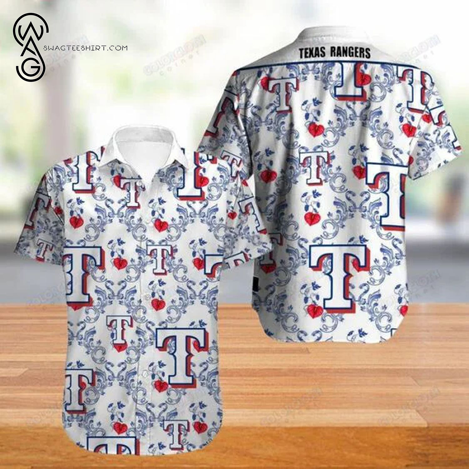 Maker’s Mark Palm Tree All Over Print Summer Vacation Hawaiian Shirt