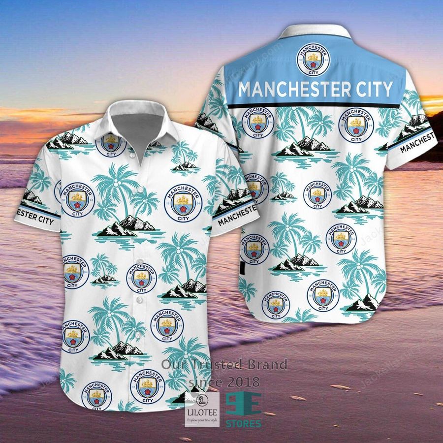 Manchester City F.C Hawaiian Shirt, Short