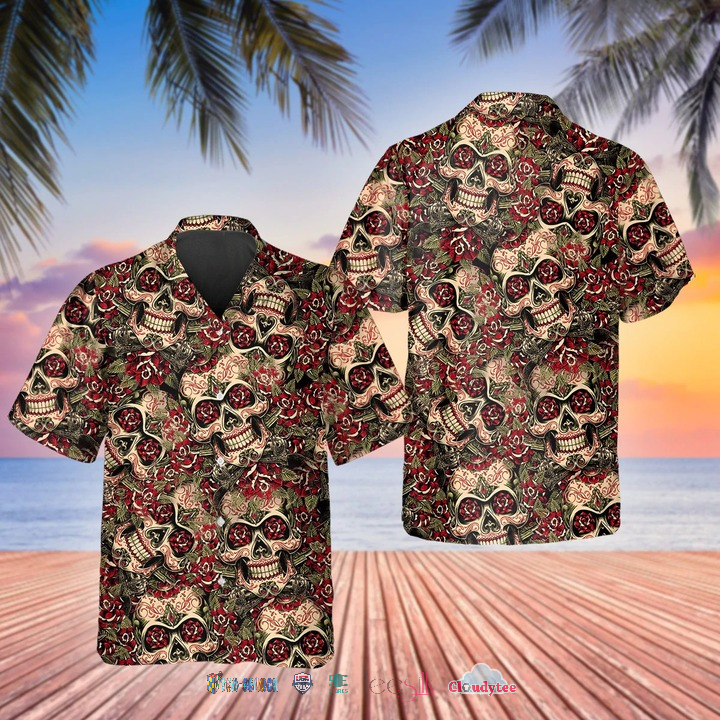 Malibu Rum Palm Tree Hawaiian Shirt